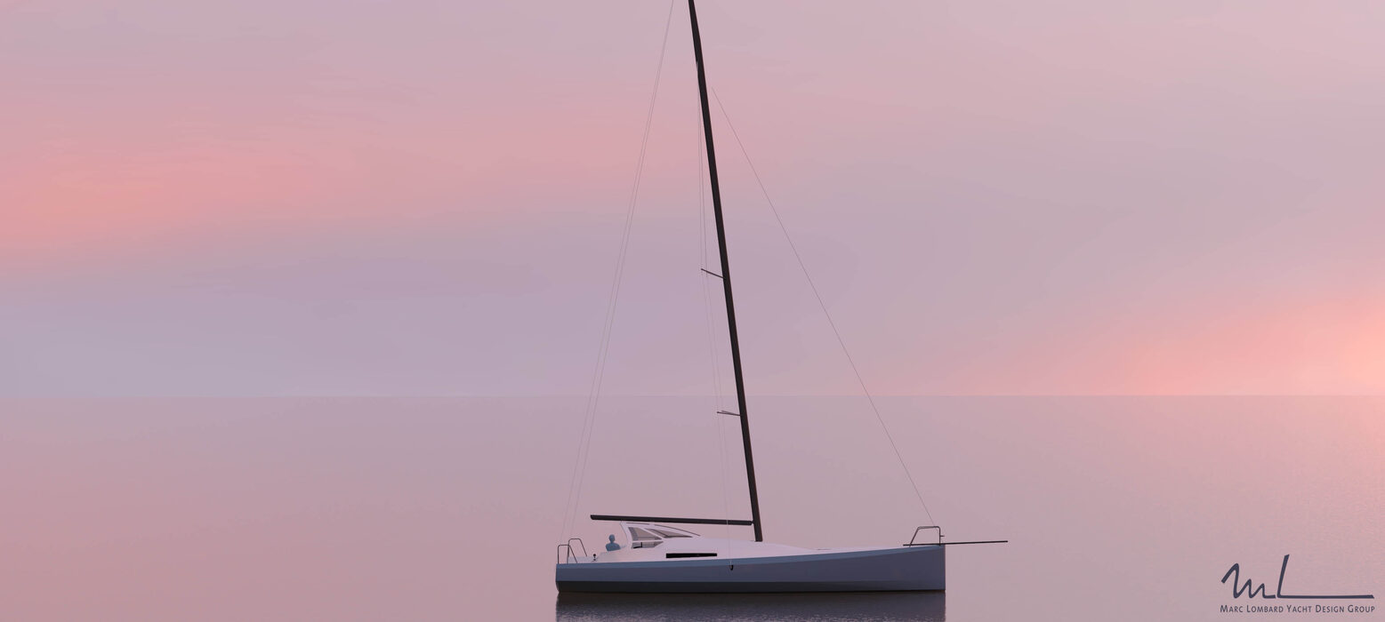 Guerrera concept rendering, profile at sunset