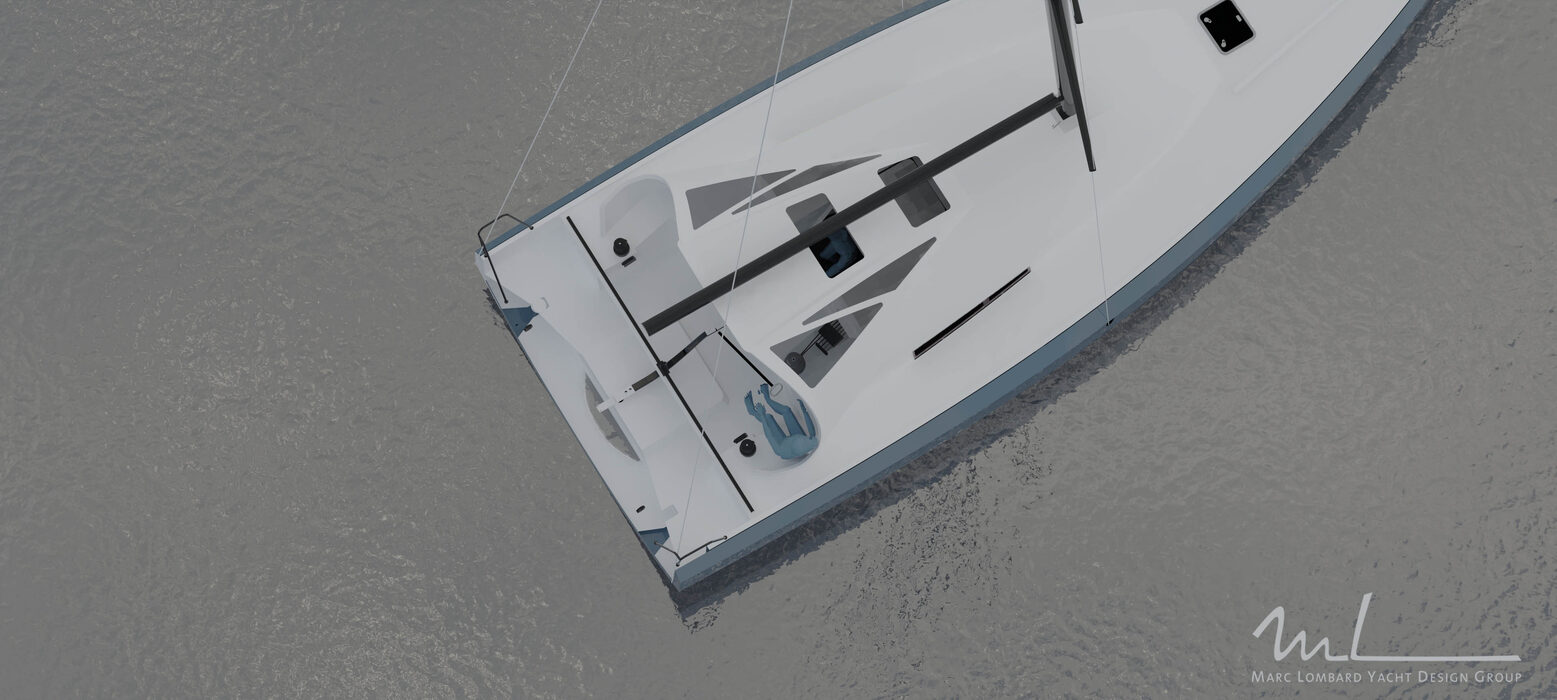 Guerrera concept rendering, aerial cockpit view with hull graphics